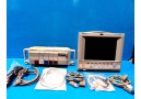 HP Viridia 24C (NBP SpO2 EKG CO2 CO DTM BAM) Monitor W/ Rack Modules Leads~14031