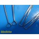 Lot of 4 Sklar Miltex Graves & Schroeder Tenaculum OB/GYN Forceps ~ 24737