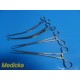 Lot of 4 Sklar Miltex Graves & Schroeder Tenaculum OB/GYN Forceps ~ 24737