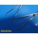 Lot of 4 Sklar Miltex Graves & Schroeder Tenaculum OB/GYN Forceps ~ 24737