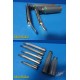 Rusch GreenspecX FiberOptic Handles W/ Greenspec MiL3-1 Laryngo Blades ~ 24676