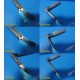 Rusch Greenspec Mil 3,Mil 2,Mil 1 Fiber Optic Laryngoscope Blades W/Handle~24675
