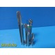 Rusch Greenspec Mil 3,Mil 2,Mil 1 Fiber Optic Laryngoscope Blades W/Handle~24675