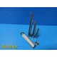 Rusch Greenspec Mil 3,Mil 2,Mil 1 Fiber Optic Laryngoscope Blades W/Handle~24675