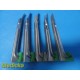 Welch Allyn Greenline Miller 3&4 Assorted Fiber Optic Laryngoscope Blades ~24674