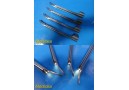 Lot of 4 Rusch Greenspec Miller 3 Fiber Optic Laryngoscope Blades ONLY ~ 24681