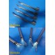 Lot of 4 Rusch Greenspec Miller 3 Fiber Optic Laryngoscope Blades ONLY ~ 24681