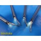 Lot of 4 Rusch Greenspec Miller 3 Fiber Optic Laryngoscope Blades ONLY ~ 24681