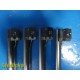 Lot of 4 Rusch Greenspec Miller 3 Fiber Optic Laryngoscope Blades ONLY ~ 24681