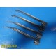 Lot of 4 Rusch Greenspec Miller 3 Fiber Optic Laryngoscope Blades ONLY ~ 24681