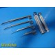Propper Medical Miller 4,3,2,1 Fiber Optic Laryngoscope Blades W/ Handles ~24679