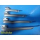 Propper Medical Miller 4,3,2,1 Fiber Optic Laryngoscope Blades W/ Handles ~24679