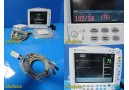 GE Datex Ohmeda S/5 FM Patient Monitor W/ E-PSMP Module & NBP / ECG Leads ~25171