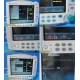 GE Datex Ohmeda S/5 FM Patient Monitor W/ E-PSMP Module & NBP / ECG Leads ~25171