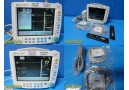 GE Datex Ohmeda F-FM00 Bedside Monitor W/ 2012 GE E-PSMP-00 Module & Leads~25196