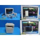 Philips M8007A Intellivue Patient Monitor W/ M3001A,Print Module & Leads ~ 25955