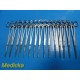 Lot of 15 Miltex 16-100 Allen Intestinal Clamps, Forceps, 8", 1X2 Teeth ~ 25962