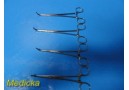 4X Sklar Surgical Assorted Hemostatic Clamps/Forceps, Fully Angle (Curved)~25794