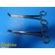 4X Sklar Surgical Assorted Hemostatic Clamps/Forceps, Fully Angle (Curved)~25794
