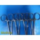 4X Sklar Surgical Assorted Hemostatic Clamps/Forceps, Fully Angle (Curved)~25794