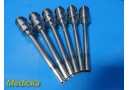 6X Intuitive Surgical DaVinci 10mm Regular Cannulas, O.L 6.5", W.L 4.5" ~ 25998