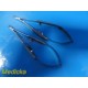 2X Weck 4210 (4-210) Micro Delicate Locking Needle Holder, 4", Curved ~ 25880