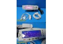 2005 Masimo Ver. 4 Pulse Oximeter W/ RDS-1 Docking Station & SpO2 Sensor ~26552