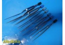 7X Codman Assorted Neurosurgical/Micro Surgical Bipolar Forceps ~ 26014