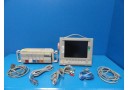 Agilent V24C CRITICAL/CARDIAC CARE Patient Monitor W/ Rack Modules & Leads~12238