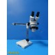 Unbranded (Accu-Scope) Binocular Stereo Microscope on Boom Stand,360° Rot ~25696