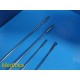 Lot of 4 Pilling Surgical Assorted ENT Micro-Laryngeal Grasping Forceps ~ 26796
