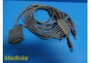 Burdick 012-0700-00 One Piece ECG/EKG Cable W/ Leads, Banana Plugs ~ 27050