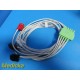Drager Medical MS16546 ECG 5 Lead Single-Pin, AHA 1M, OEM Leads ~ 27070