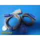 2X Mindray 561A P/N 0010-20-42594 SpO2 Extension Cable, 6-Pins, OEM, 10-ft~27116