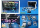 Philips MP70 Intellivue Neonatal Monitor W/ MMS, CO & IBP Modules & Leads ~26979