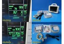 GE Dash 3000 Monitor (2023615-101) NBP,ECG,TEMP/CO,SpO2 W/ Patient Leads ~ 26981