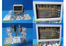 Spacelabs 90308-11-15 Patient Monitor W/ 90467 & 90470 Modules & New Leads~27513