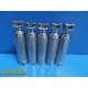 Lot of 5 Assorted OEM Standard Laryngoscope Handles ~ 24470