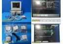 PHILIPS V24C/M1204A Multiparameter Monitor W/ NEW Style Modules & Leads ~ 27650
