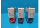 3 x Philips M1012A CO, M1020A SpO2/PLETH, M1029A Temp Modules, New Style ~14059