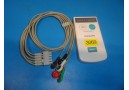 GE Marquette Apex S Telemetry Transmitter W/ EKG/ ECG Cable (Biotelemetry)5715A