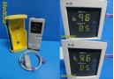 Mallinckrodt Nellcor N-20PE Pulse Oximeter Version 1.2.4 W/ Case & Sensor ~27856