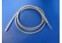 GENERIC FIBEROPTIC LIGHT SOURCE CABLE WITH SCOPE ADAPTOR Gray, 8' Length ~ 12914