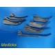 Lot of 6 Rusch Sunmed W.A Assorted MAC/MIL Standard Laryngoscope Blades ~ 28182