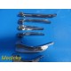 6X Foregger MAC,MIL,WIS,WIS-Hipple, Bennetts Assorted Laryngoscope Blades ~28183