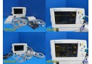 GE Datex Ohmeda S/5 Light Monitor W/ Adapter & NEW Patient Leads ~ 28297