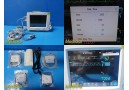 2013 Philips M8001A Intellivue MP20 Monitor W/ M3001A MMS Module & Leads ~ 28744