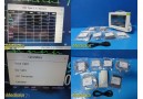 Philips M8002A Intellivue MP30 Monitor W/ M3001A MMS Module & Leads ~ 28767