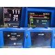 GE Dinamap Pro 1000 Series Monitor W/ ECG,NBP,SpO2 & Temp Leads *TESTED* ~ 28411