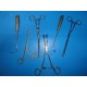 6 x Surgical Dental Veterinary Instruments (Clamp Knot Pusher Hook forceps) 9158